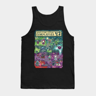 Adulting Level 42 Completed Birthday Gamer Tank Top